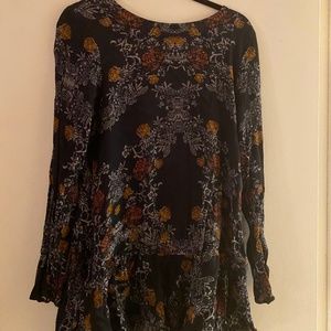 Free People Tunic Black Size Medium